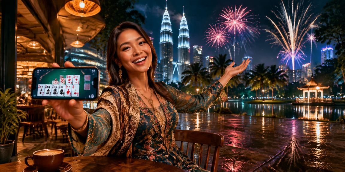 Pemain Malaysia menikmati permainan kad rummy dalam talian dengan antara muka Bahasa Melayu