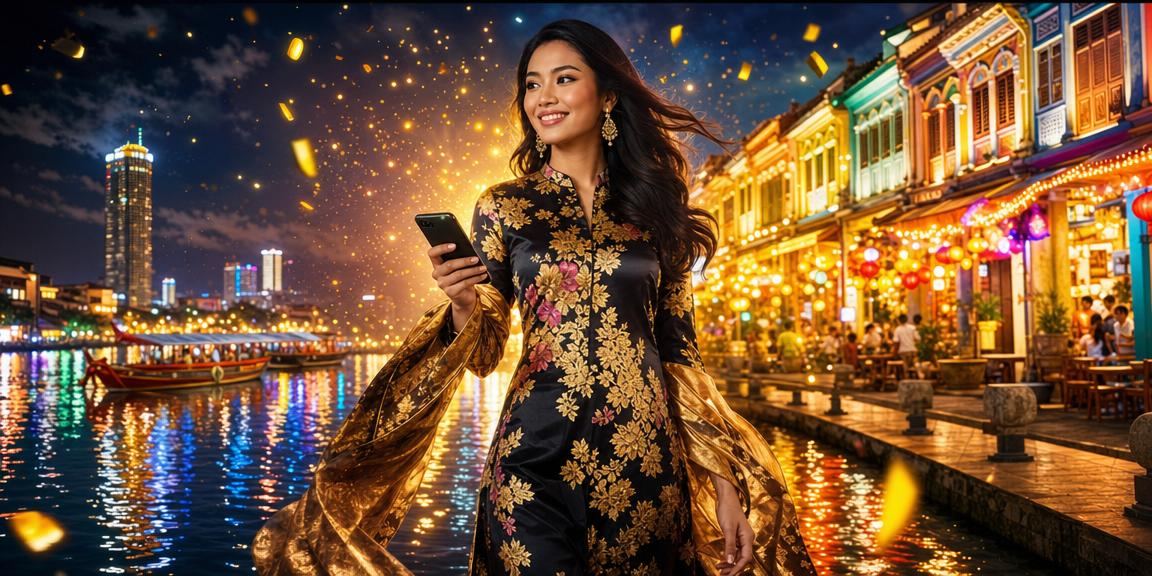 Pemain Pulau Pinang bermain poker dalam talian menggunakan telefon pintar dengan selesa